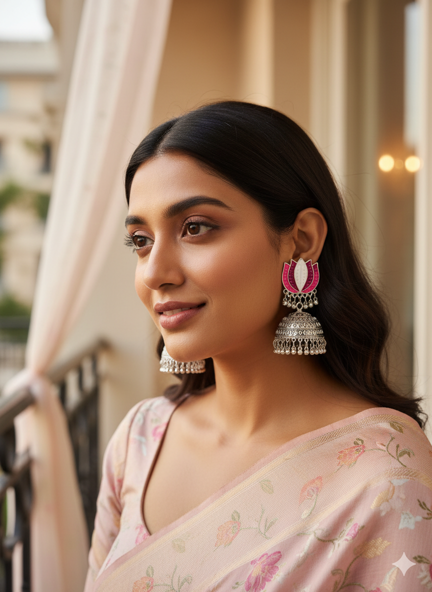 Royal Heritage Kundan Jhumka- OE-3c