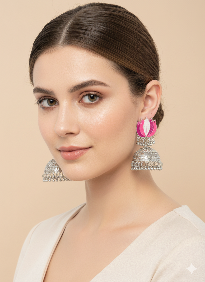 Royal Heritage Kundan Jhumka- OE-3c